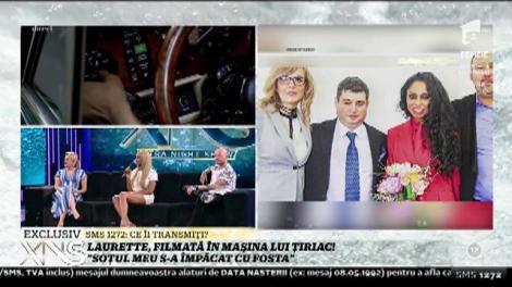 Laurette, filmată în mașina lui Țiriac