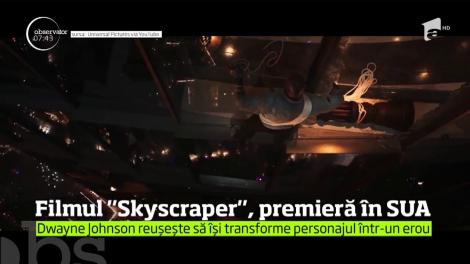 Dwayne Johnson a fost în centrul atenţiei la premiera din New York a celui mai nou film în care joacă