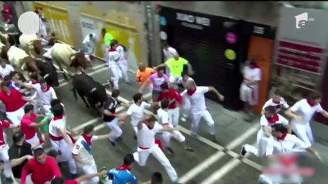 A şasea zi a festivalului de la Pamplona a fost una plină de adrenalină
