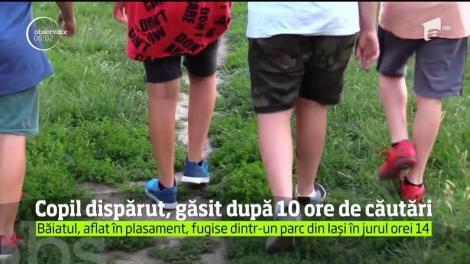 Deznodământ fericit în cazul unui copil dispărut din Iaşi!