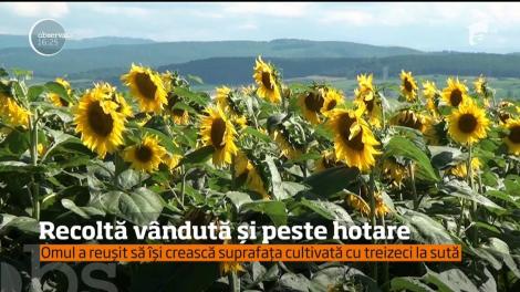 Un agricultor din județul Alba are sute de hectare de grâu şi de rapiţă şi reuşeşte să-şi vândă producţia în ţară și peste hotare