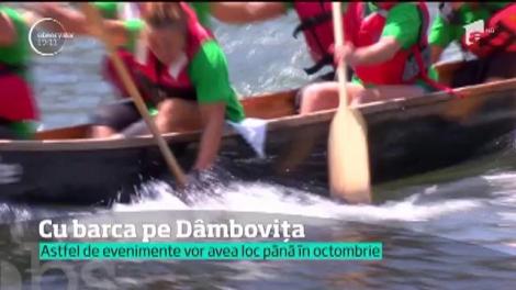 De la volan, mulţi bucureşteni au trecut direct la vâsle.  Aşa-zisul "picnic rock`n`row" a adunat pe malul Dâmboviţei oameni de toate vârstele