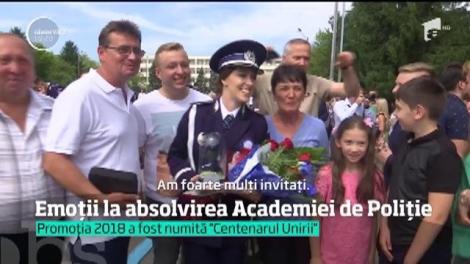 Emoții la absolvirea Academiei de Poliție