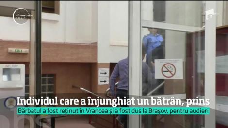 A fost prins individul care a înjunghiat un bătrân de 82 de ani pe o stradă din Braşov!