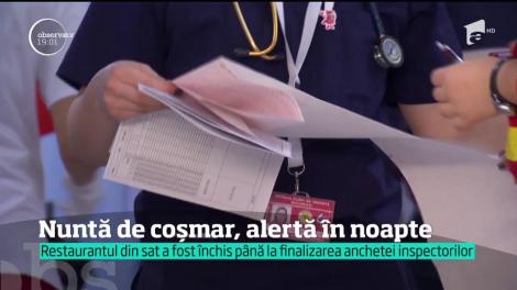 Nunta unui poliţist din Făgăraş s-a încheiat dramatic. Mireasa şi aproape 30 de invitaţi au fost luaţi în noapte cu salvările