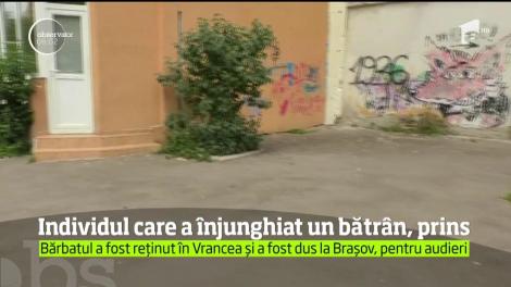 Individul care a înjunghiat un bărbat de 82 de ani pe o stradă din Braşov, a fost prins de poliţişti, în judeţul Vrancea