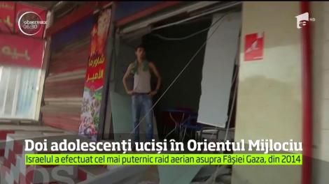 Armata Istaelului a efectuat ieri cel mai puternic raid aerian asupra Fâşiei Gaza de după războiul din 2014