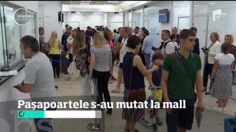 Pasapoartele se fac doar la mall. Ministerul de Interne a vrut să scape de cozile de la ghişee, dar se loveşte acum de alte nemulţumiri