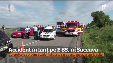 Şapte oameni au ajuns la spital după ce un tânăr s-a angajat într-o depăşire fără să se asigure, în judeţul Suceava!