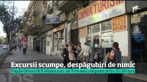 Excursii scumpe, despăgubiri de nimic! Paguba Omnia e de opt milioane de euro, dar avea o asigurare pentru 50 de mii de euro