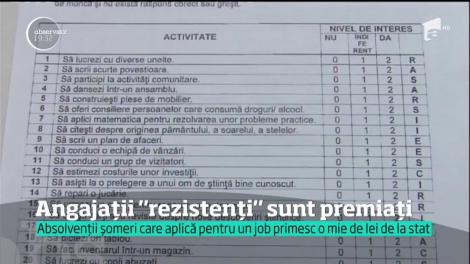 Absolvenții șomeri care aplică pentru un job primesc o mie de lei de la stat
