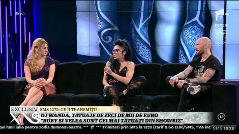 Dj Wanda, tatuaje de zeci de mii de euro: "Ruby este una dintre cele mai tatuate din showbiz"