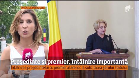 Klaus Iohannis şi Viorica Dăncilă s-au întâlnit la Palatul Cotroceni