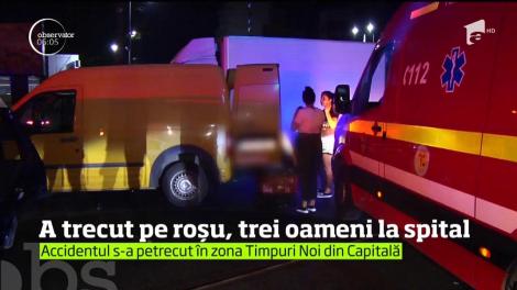 Neatenţia la volan putea duce la o tragedie în zona Timpuri Noi din Capitală