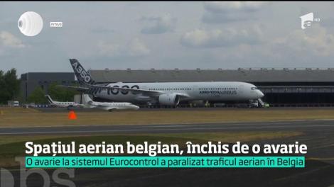 Spațiul aerian belgian, închis de o avarie