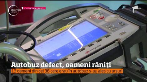 Intervenţie contracronometru în Mureş! 13 oameni au suferit arsuri după ce sistemul de răcire al unui autobuz s-a defectat