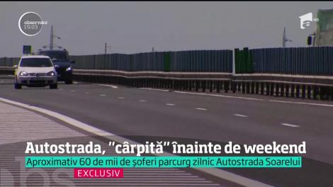 Un pericol uriaş pândeşte pe Autostrada Soarelui, pe care autorităţile au început din nou s-o peticească
