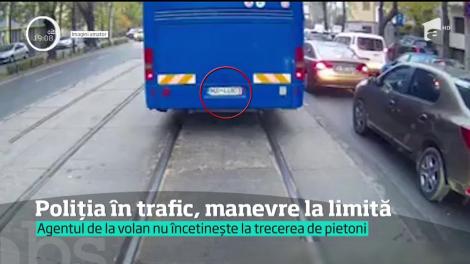 Poliția în trafic, manevre la limită