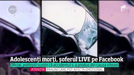 Încă doi tineri au murit pe o şosea din România, pentru că şoferul făcea live pe facebook la volan