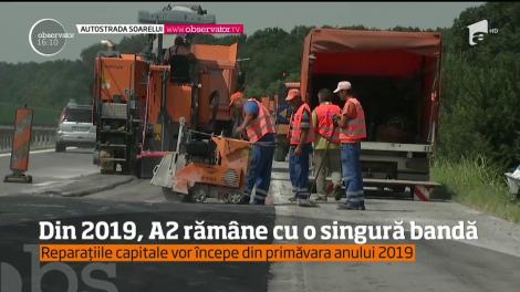 În plin sezon estival, cei de la Drumuri s-au apucat să repare pentru a doua oară Autostrada Soarelui