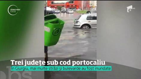 Cod portocaliu de inundații în Giurgiu, Ilfov şi Călăraşi