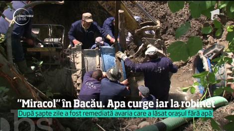 "Miracol" în Bacău. Apa curge iar la robinet