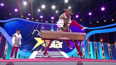 Moment impresionant de gimnastică la „Next Star”! David Puicea, băiatul de 12 ani care a lăsat lumea cu gura căscată! I-a dat lecții lui Marian Drăgulescu