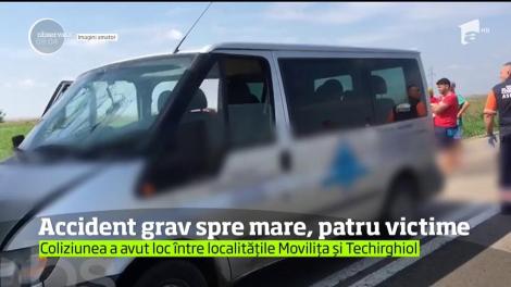 Accident grav în drum spre mare! Patru oameni au fost răniţi în judeţul Constanţa
