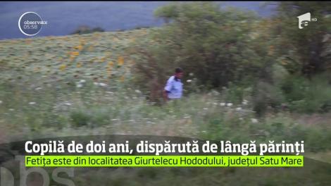 Alertă în Satu Mare! O fetiţă de 2 ani a dispărut fără urmă