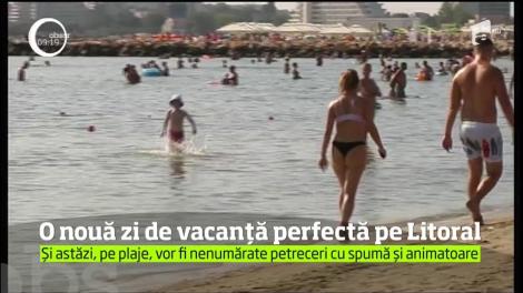 O nouă zi de vacanță perfectă pe Litoral! Temperatura la malul mării este ideală pentru plajă