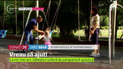 Vreau să ajut! La nici trei ani, Andrei suferă de parapareza spastică