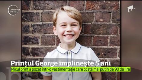 SĂRBĂTOARE în Marea Britanie! Prințul George, care ar putea deveni rege, a împlinit 5 ani. Portretul lui oficial a impresionat pe toată lumea