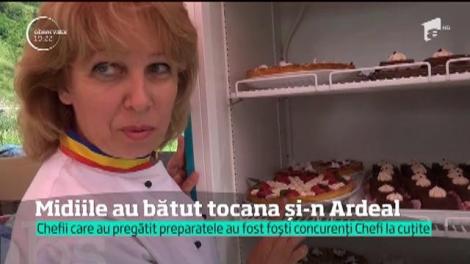 Midiile au bătut tocana și în Ardeal! Show-ul culinar a avut loc în comuna bistrițeană Romuli