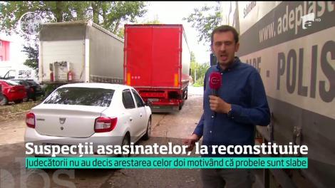 Suspecții triplului asasinat din Capitală, la reconstituire