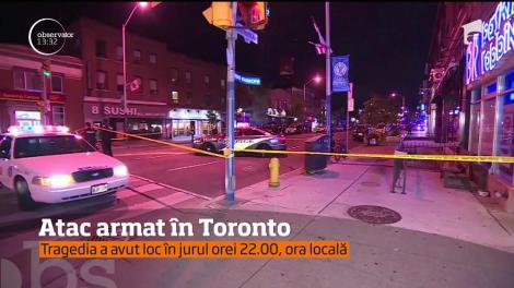 Atac armat în Canada. O femeie a fost împuşcată mortal, iar 13 oameni au fost răniţi după ce un individ a deschis focul pe un bulevard aglomerat din Toronto