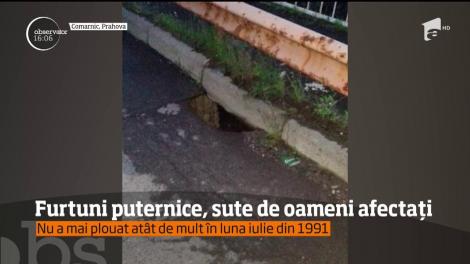 Judeţul Sibiu a fost răvăşit de furtuni puternice şi inundaţii
