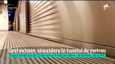 Încă o tragedie a avut loc la metrou. Un tânăr s-a aruncat pe șine şi nimeni n-a avut destul timp să îl salveze