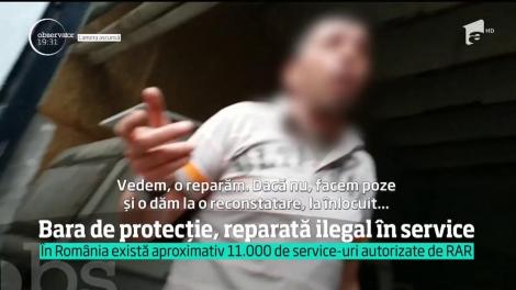 Niciun service din România nu poate repara legal o bară de protecţie avariată în urma unui accident