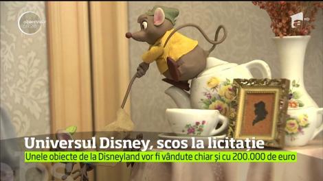 Sute de piese memorabile din lumea de basm a lui Disney sunt expuse în California, înainte de a fi vândute la licitaţie