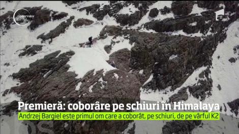 Un alpinist polonez a devenit primul om care a coborât, pe schiuri, de pe celebrul vârf K 2 din Himalaya