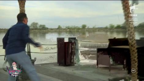 Vârciu, Andrei Ștefănescu și Nea Marin, bătaie cu pietre, pe ponton!