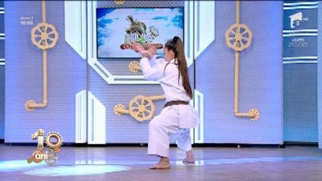 Izabella Constanzo, campioană europeană, demonstrație de karate în platourile de la ”Neatza”