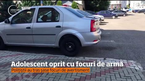 Clipe de GROAZĂ pe străzile din Mioveni!Un control de rutină s-a transformat într-o urmărire ca-n filme, încheiată cu focuri de armă!