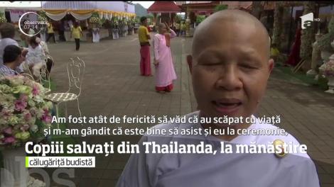 Copiii salvaţi din peştera inundată din Thailanda vor fi primiţi ca novici într-o mânăstire budistă