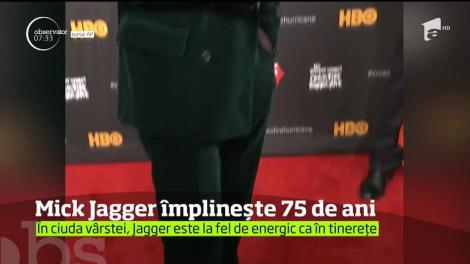 Mick Jagger împlineşte respectabila vârstă de 75 de ani.