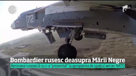 Un bombardier rusesc a fost interceptat deasupra Mării Negre, în apropierea spaţiului aerian al NATO!