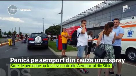 Au fost momente de panică pe aeroportul din Sibiu