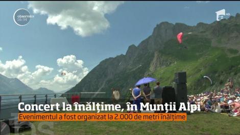 Concert la înălțime, în Munții Alpi!