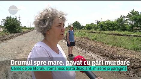 Gările de pe Litoral se află într-o stare deplorabilă. Turiștii găsesc scaune rupte și mormane de gunoi