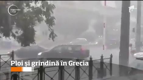 Ploi și grindină în Grecia